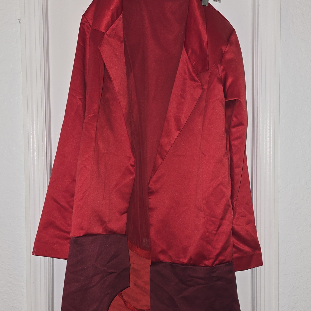 Red and Burgundy Headless Costume